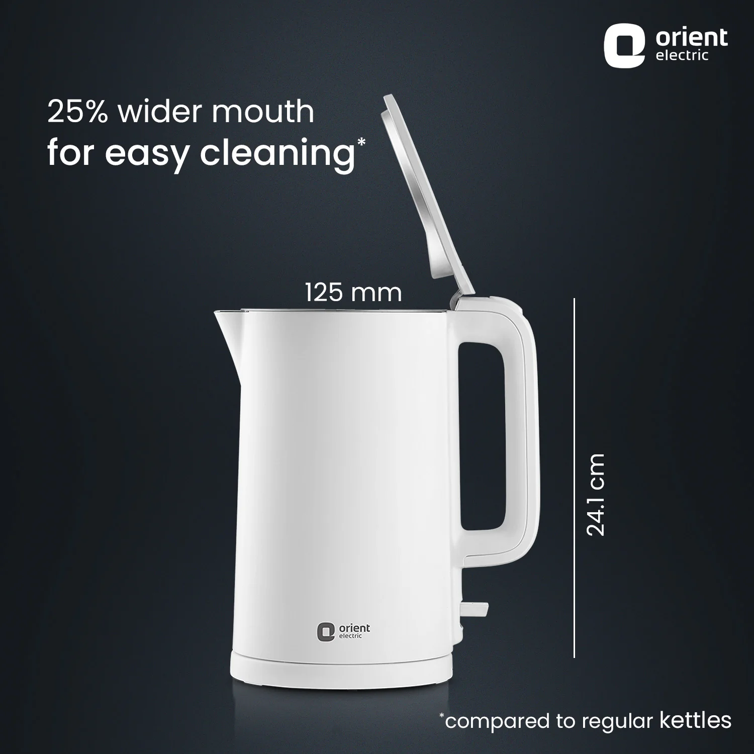 1.5L Kettle 1650 Watts | Cool Touch Body | Faster Heating | White, Plastic - Image 7