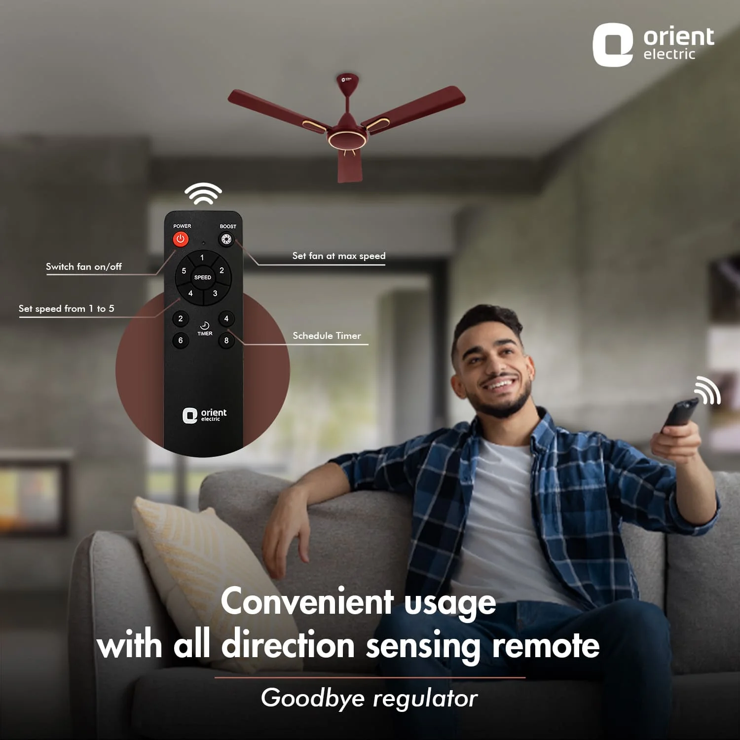 Hector Deco BLDC Ceiling Fan with Remote - Image 6