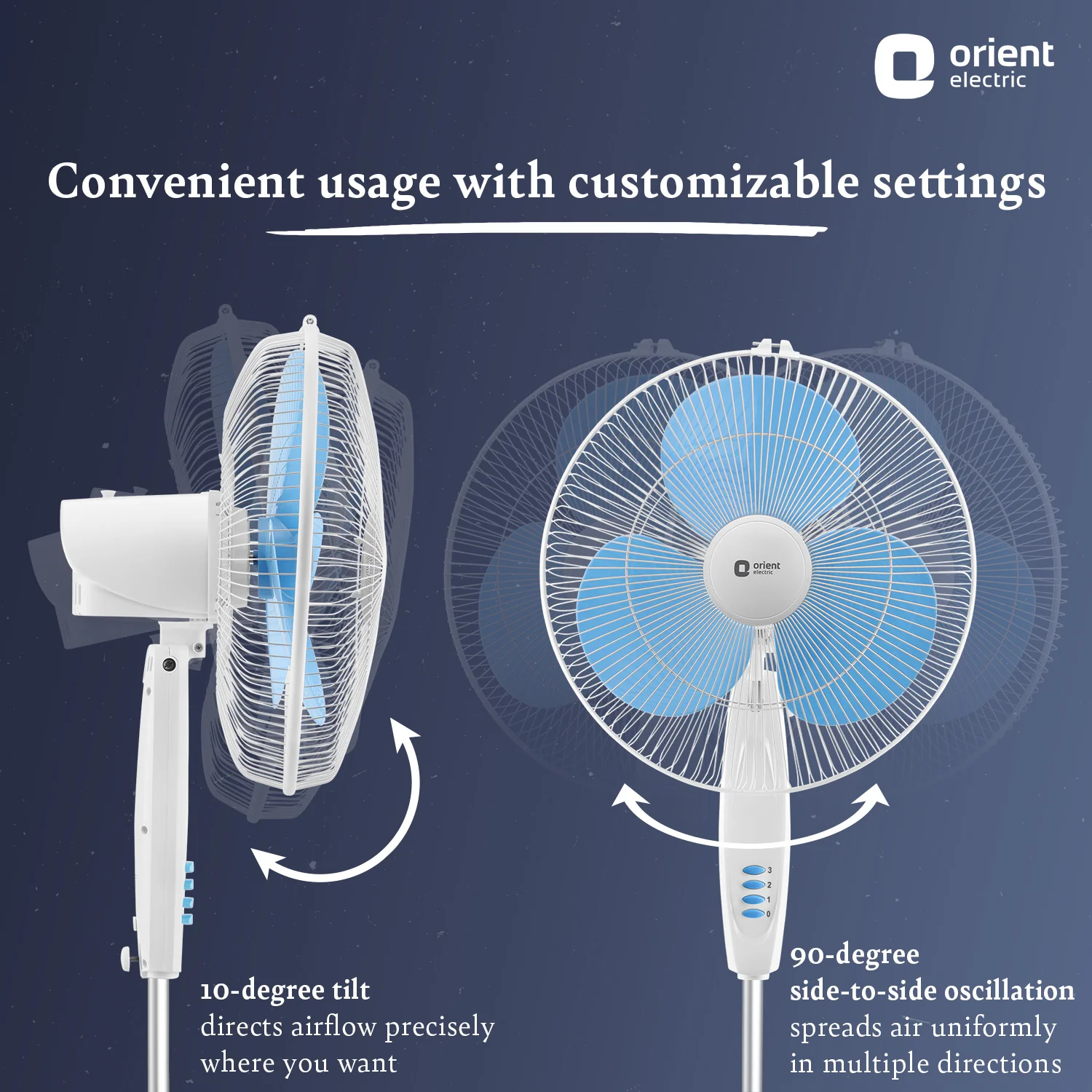 400MM Stand 82 High Speed Pedestal Fan - Image 5