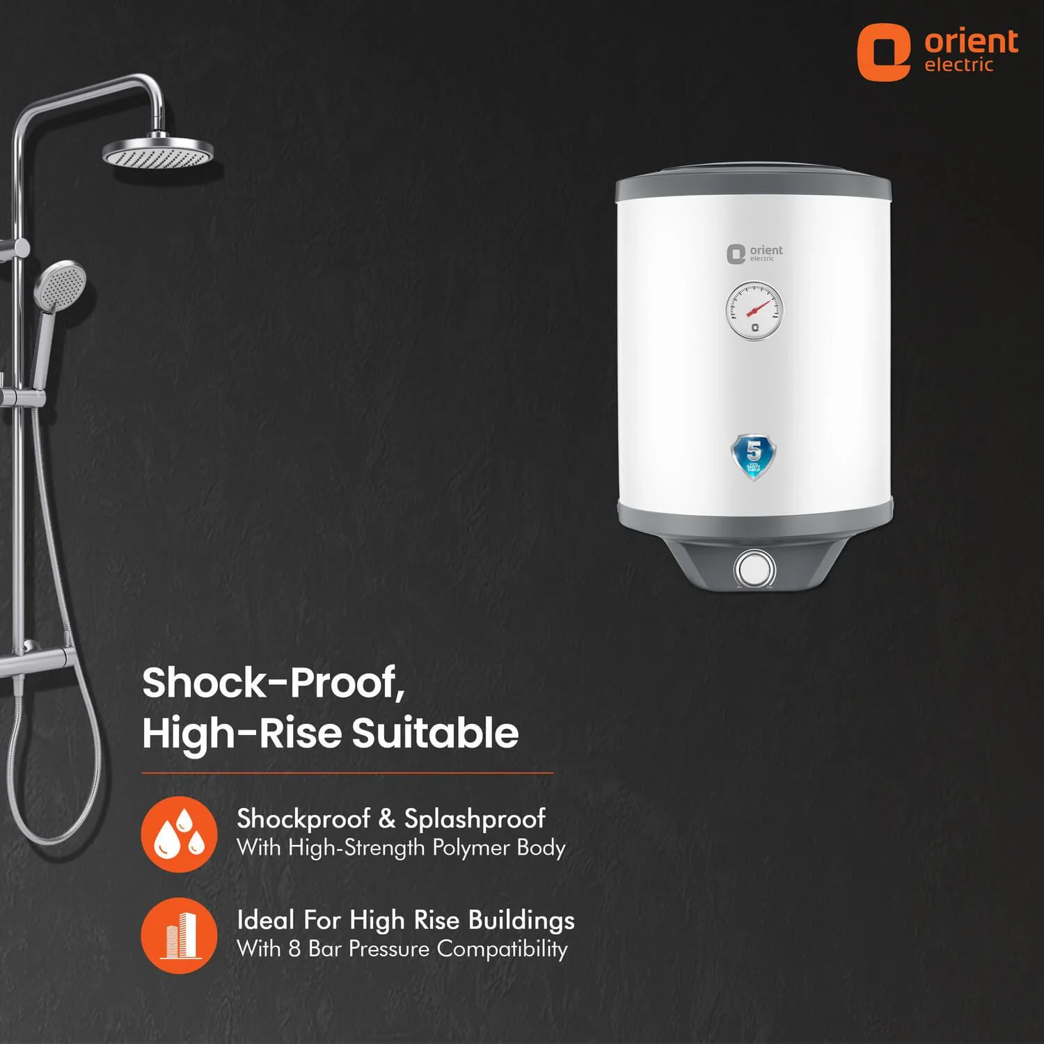 Aquanaut Water Heater (Geyser) | 5-Star Rated | Free Installation | Temperature Indicator | High-Rise Compatible - Image 12