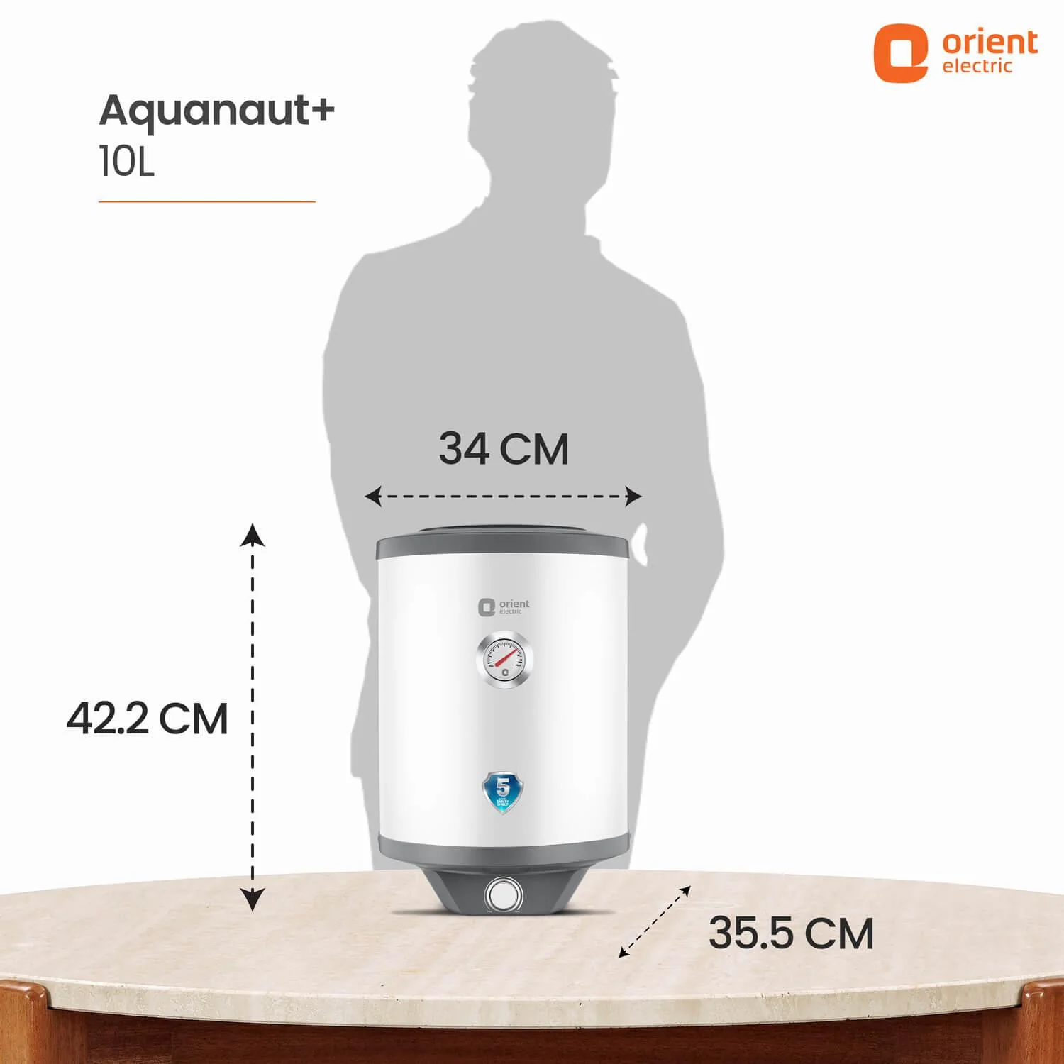 Aquanaut Water Heater (Geyser) | 5-Star Rated | Free Installation | Temperature Indicator | High-Rise Compatible - Image 7