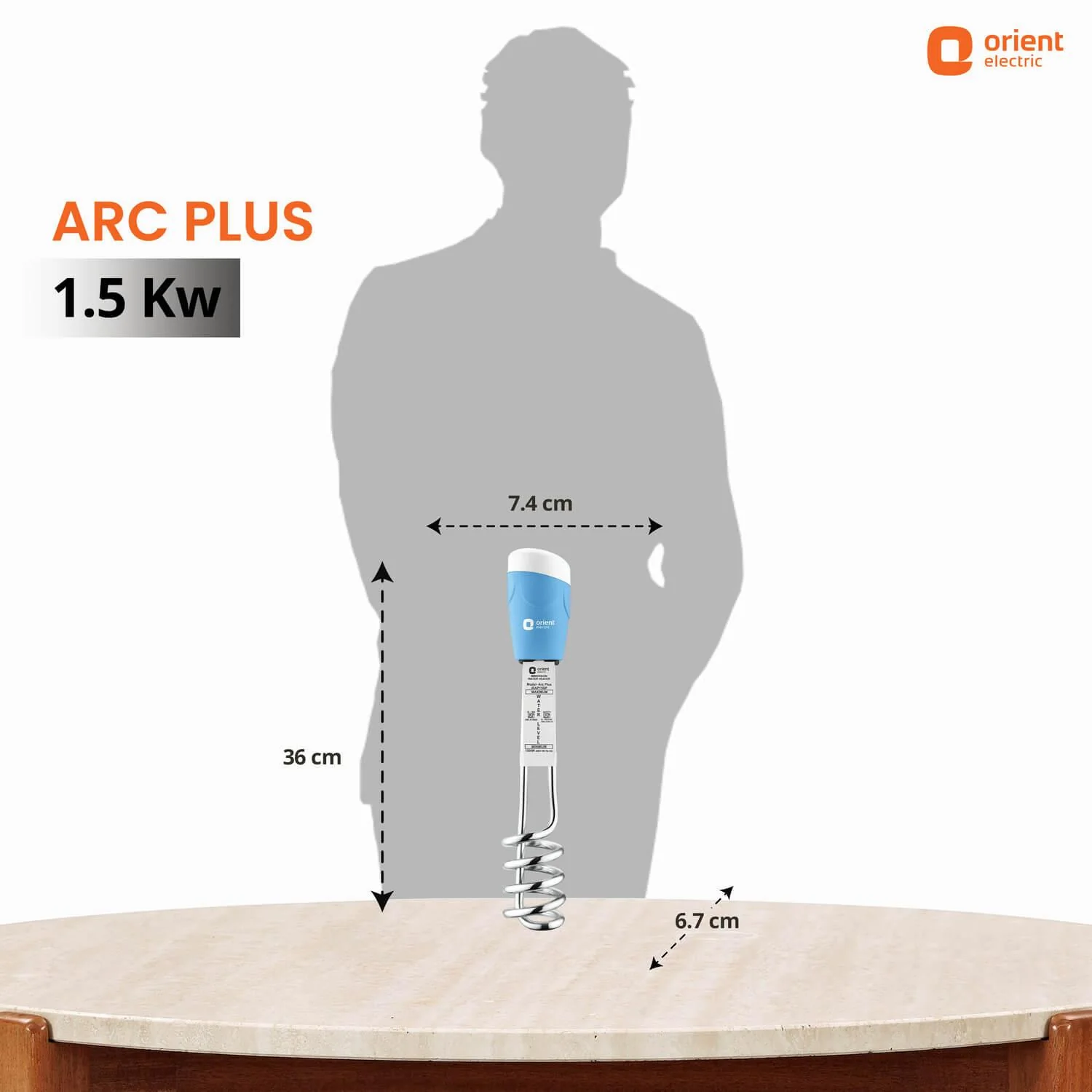 Arc Plus 1500W Immersion Rod Water Heater - Image 6