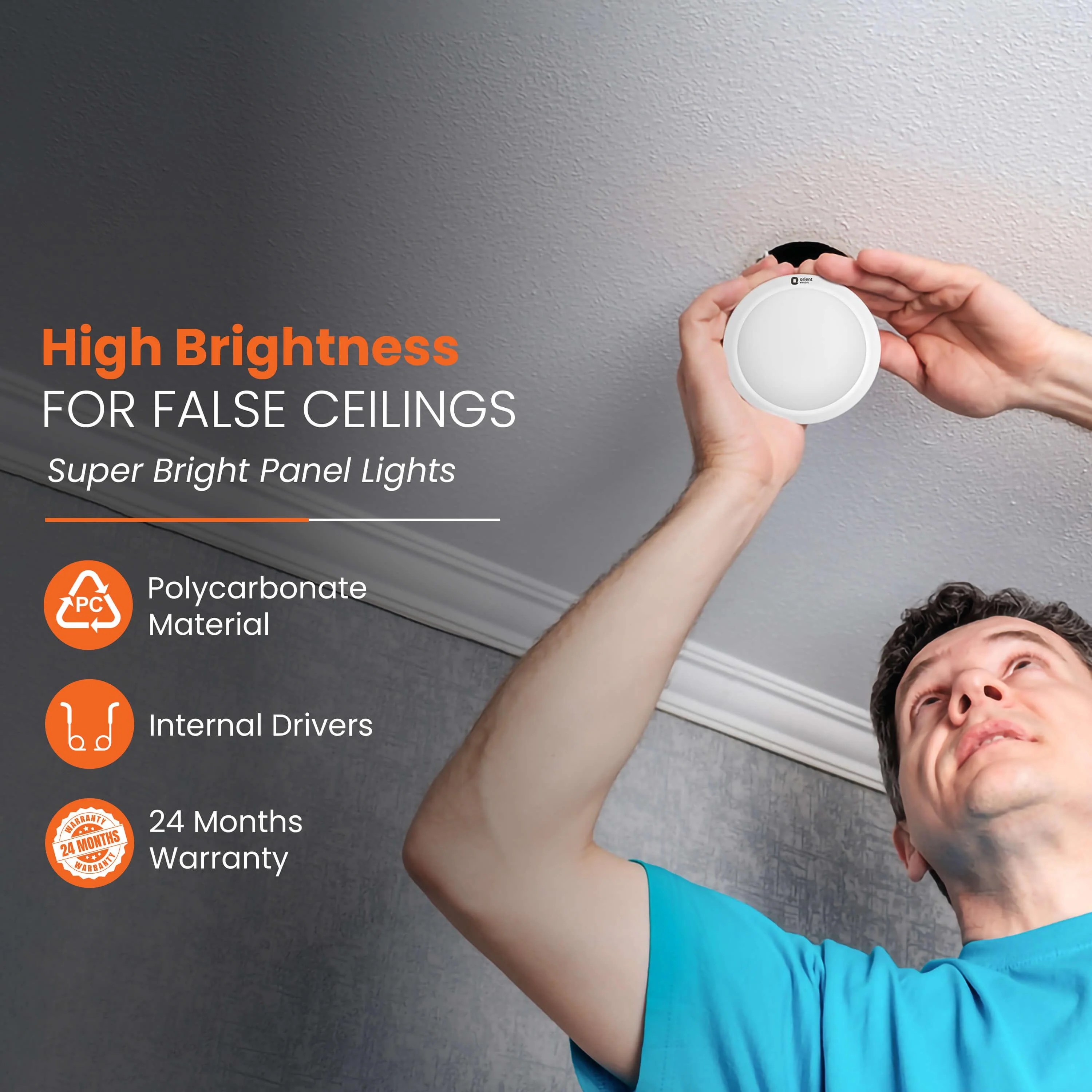 Backlite Trim Recess Panel LED Ceiling Light (Round) - Image 4