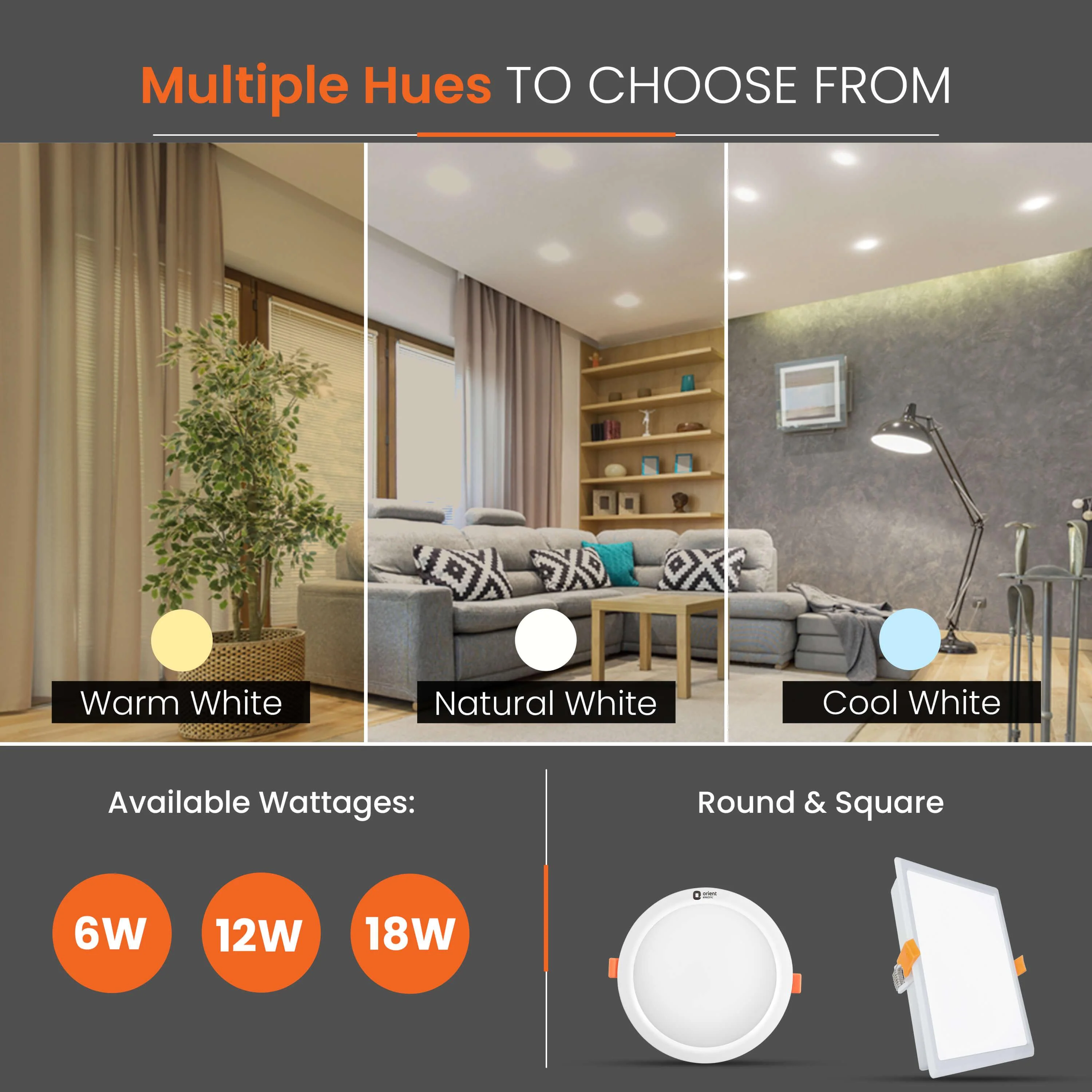 Backlite Trim Recess Panel LED Ceiling Light (Round) - Image 6