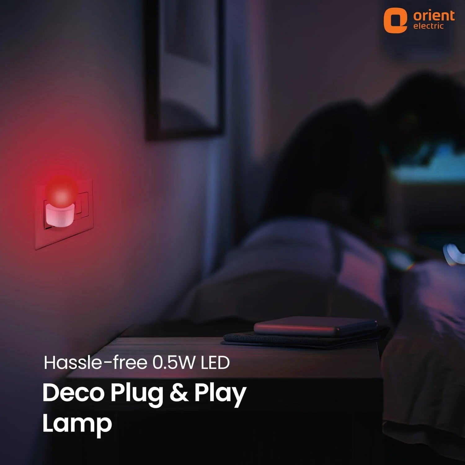 Deco Plug n Play LED 0.5W Night Lamp | 2 Pin Socket Easy Plug In | Glare-free Brightness - Image 10