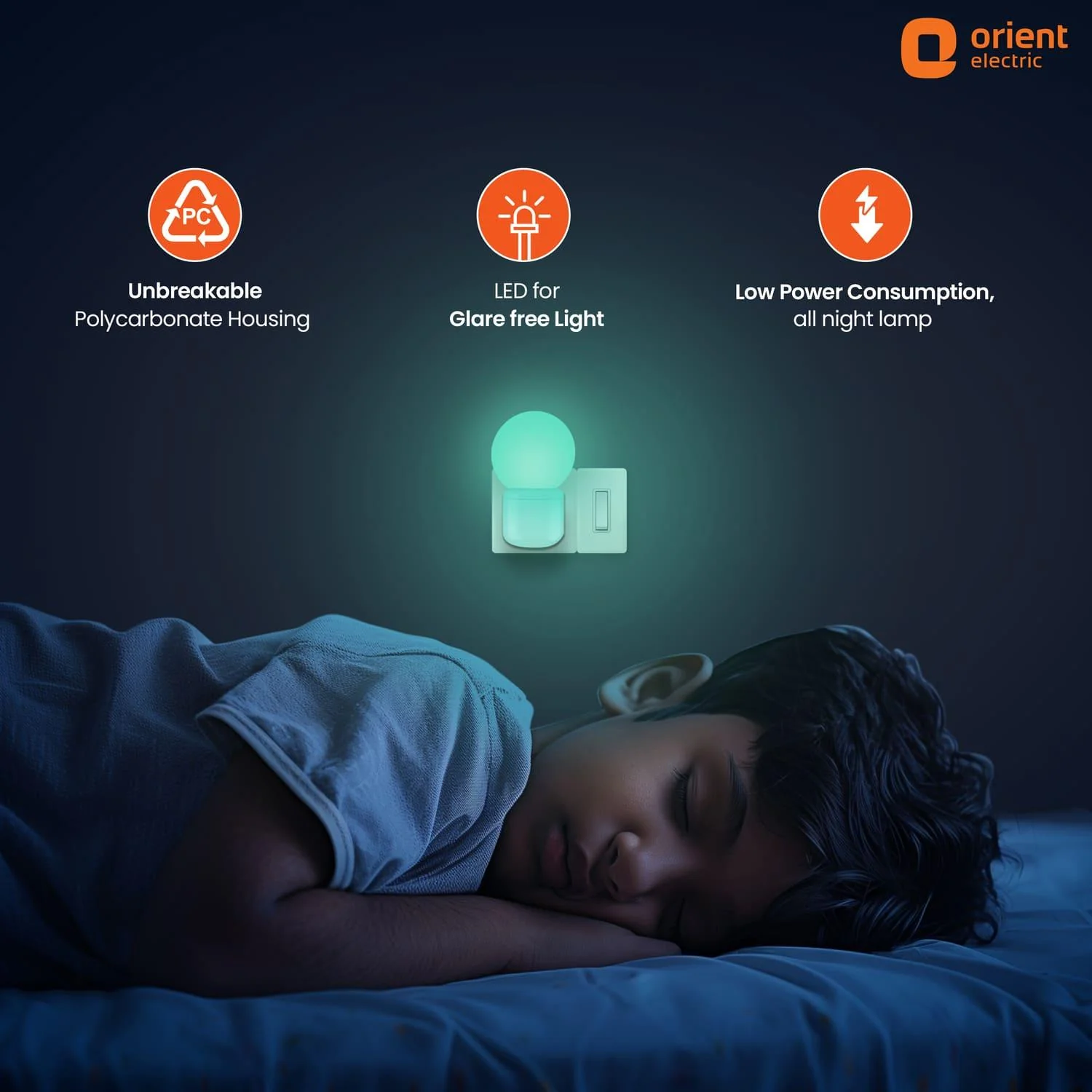 Deco Plug n Play LED 0.5W Night Lamp | 2 Pin Socket Easy Plug In | Glare-free Brightness - Image 14