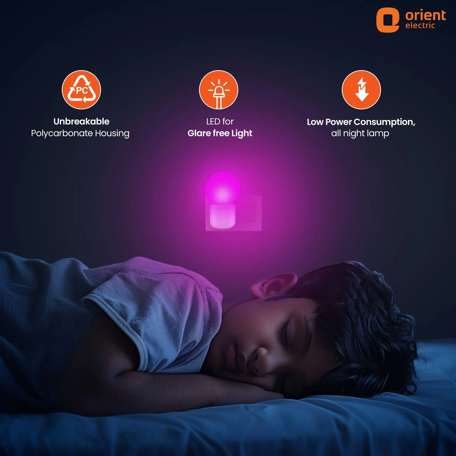 Deco Plug n Play LED 0.5W Night Lamp | 2 Pin Socket Easy Plug In | Glare-free Brightness - Image 15