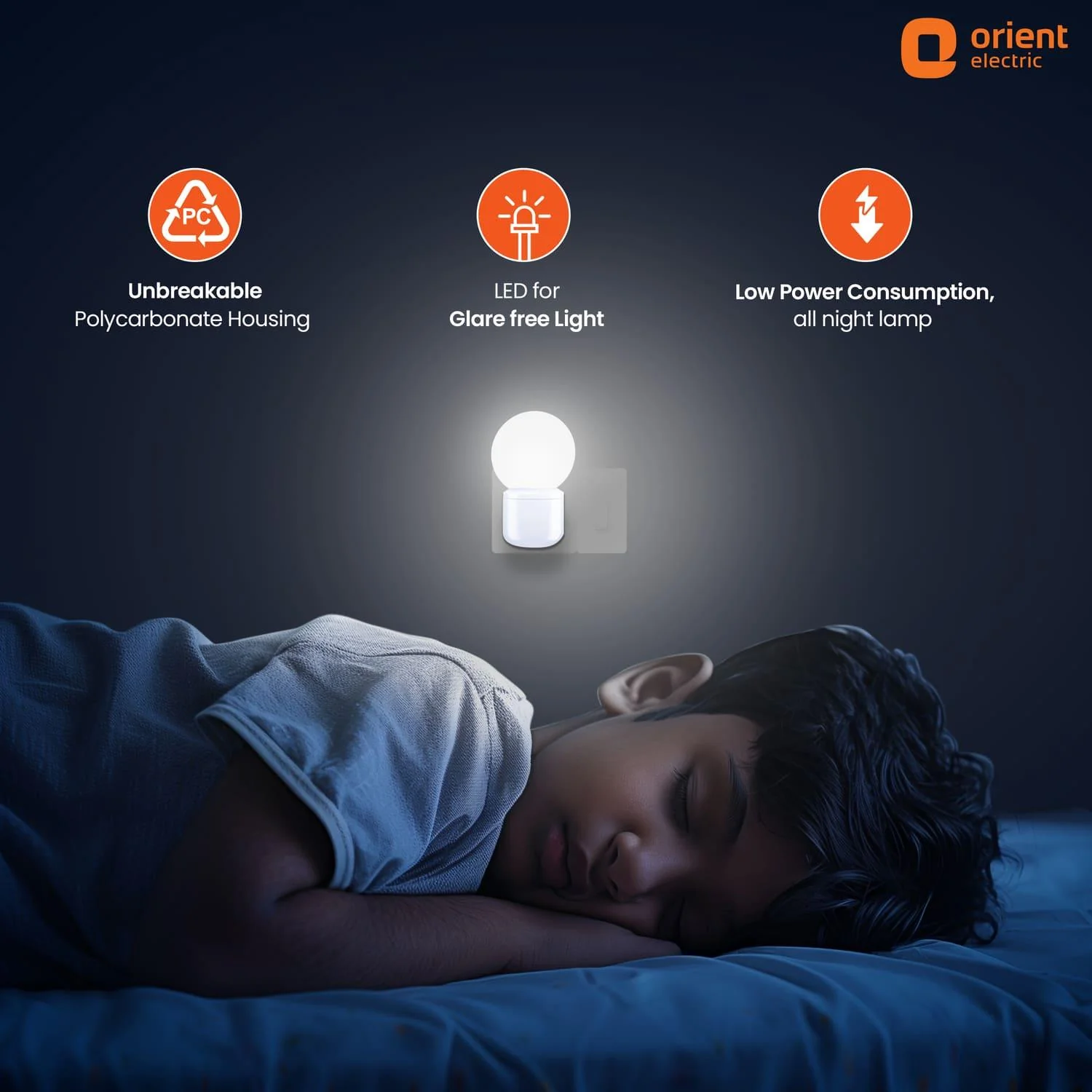 Deco Plug n Play LED 0.5W Night Lamp | 2 Pin Socket Easy Plug In | Glare-free Brightness - Image 17