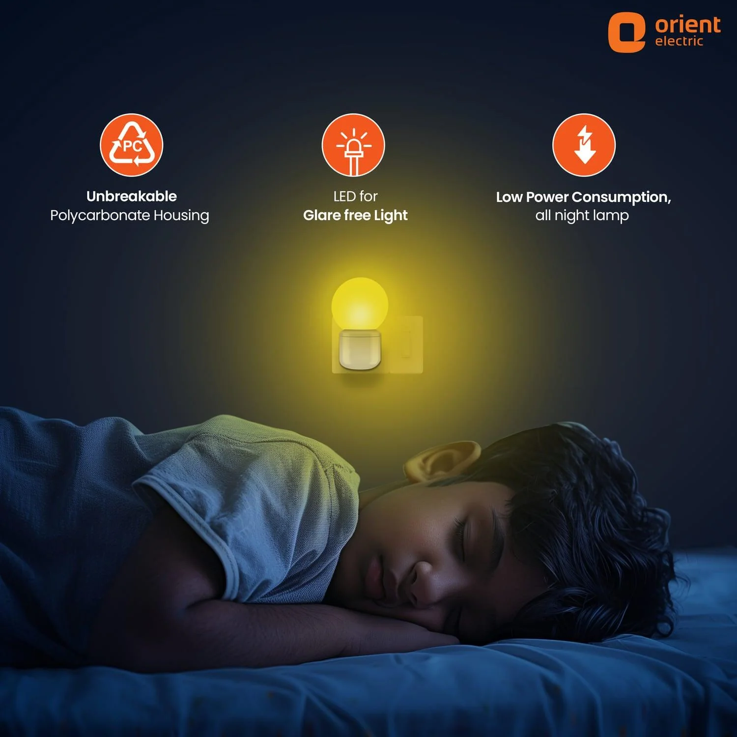 Deco Plug n Play LED 0.5W Night Lamp | 2 Pin Socket Easy Plug In | Glare-free Brightness - Image 18