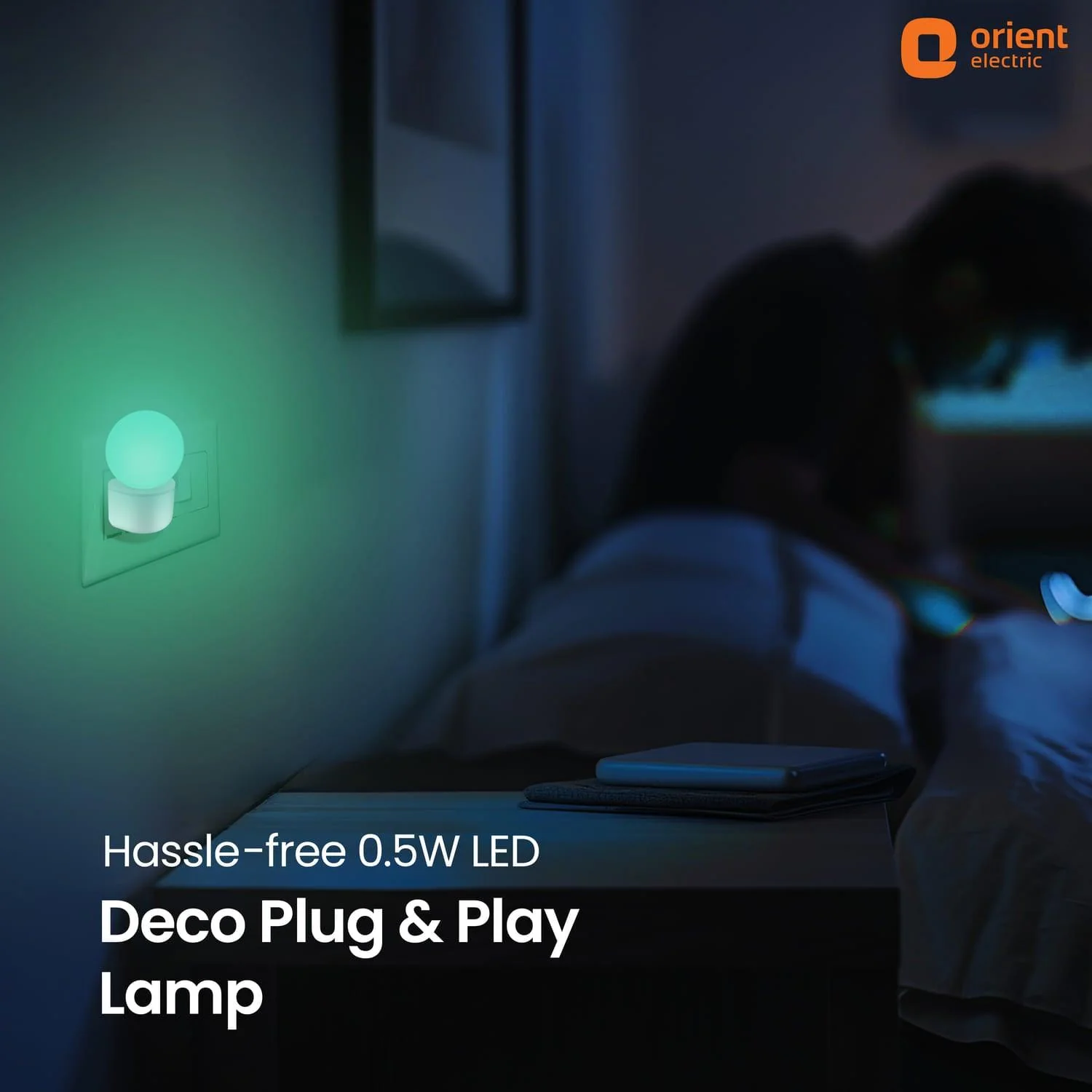 Deco Plug n Play LED 0.5W Night Lamp | 2 Pin Socket Easy Plug In | Glare-free Brightness - Image 5