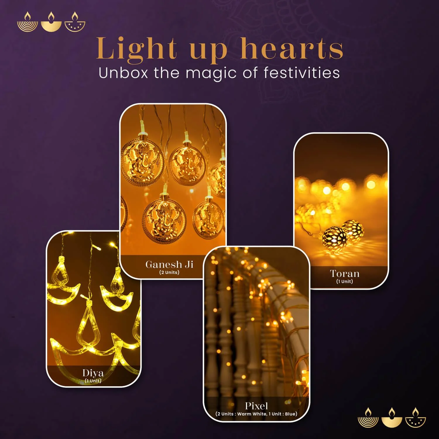 DEEPTI Diwali Lights Gift Pack of 7 - Image 3