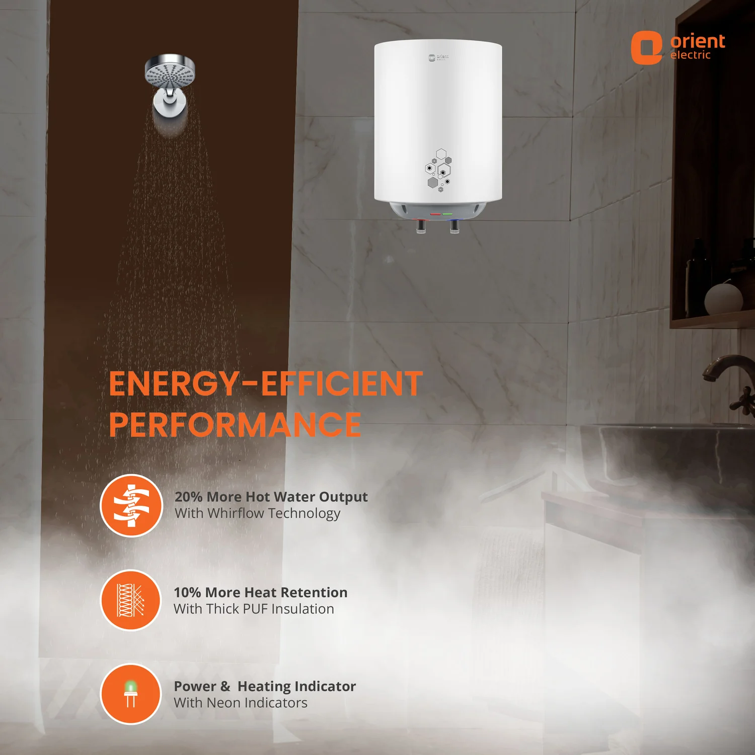 Ecoswift Pro Water Heater (Geyser) | Rust Proof Water Heater for Home Bathroom | 5 Years Warranty - Image 4