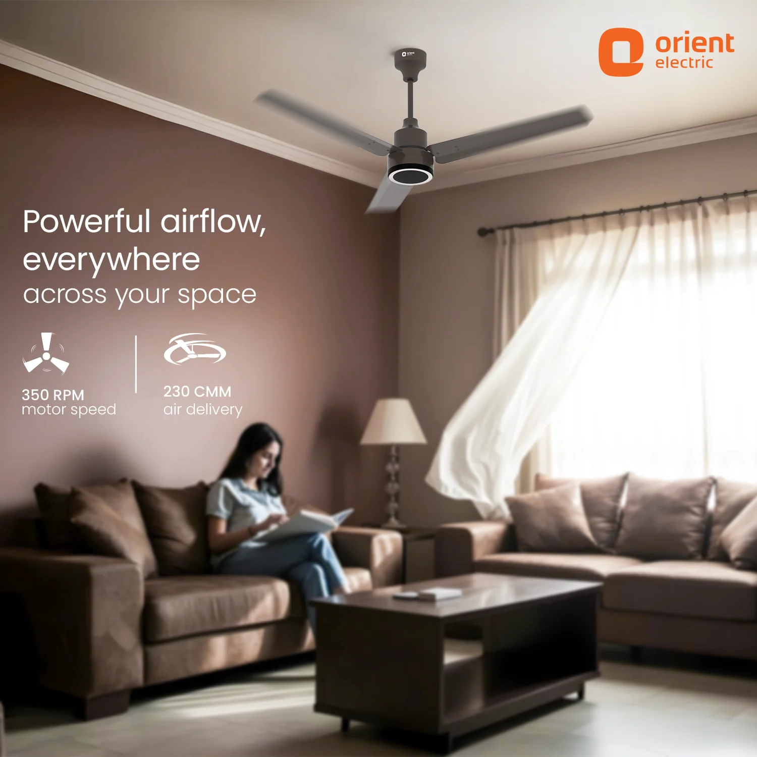Ecotech Prime CX 5 Star BLDC Ceiling Fan with LED Indicator Light - Image 11