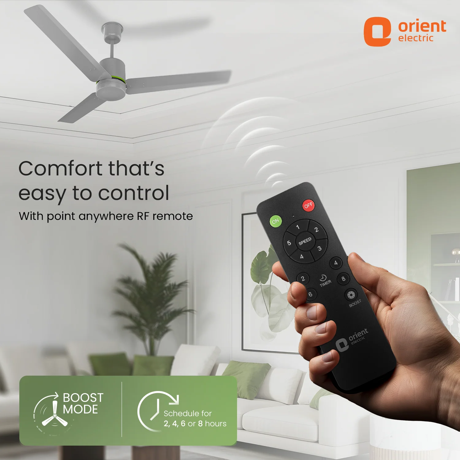 Ecotech Volt BLDC Ceiling Fan With Remote | 5 Star | Built in Battery Backup - Image 5