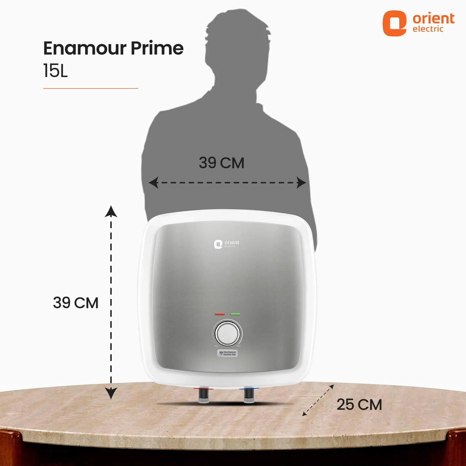 Enamour Prime 5 Star Rated Glassline Tank Storage Water Heater (Geyser) - Image 17