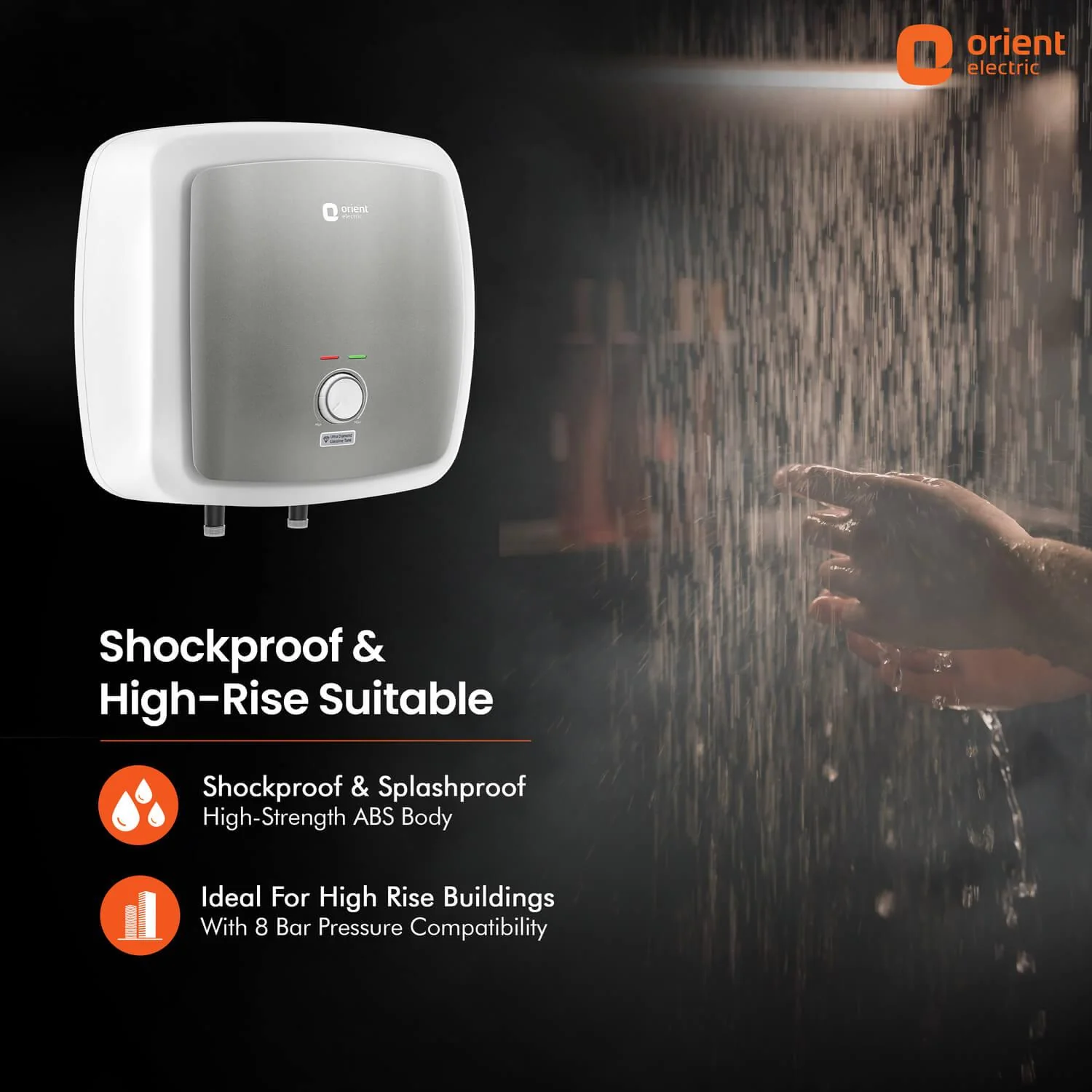 Enamour Prime 5 Star Rated Glassline Tank Storage Water Heater (Geyser) - Image 22