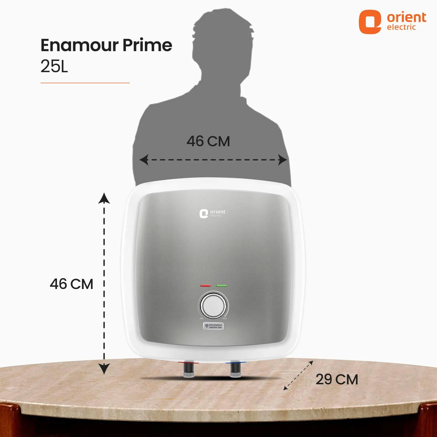 Enamour Prime 5 Star Rated Glassline Tank Storage Water Heater (Geyser) - Image 26