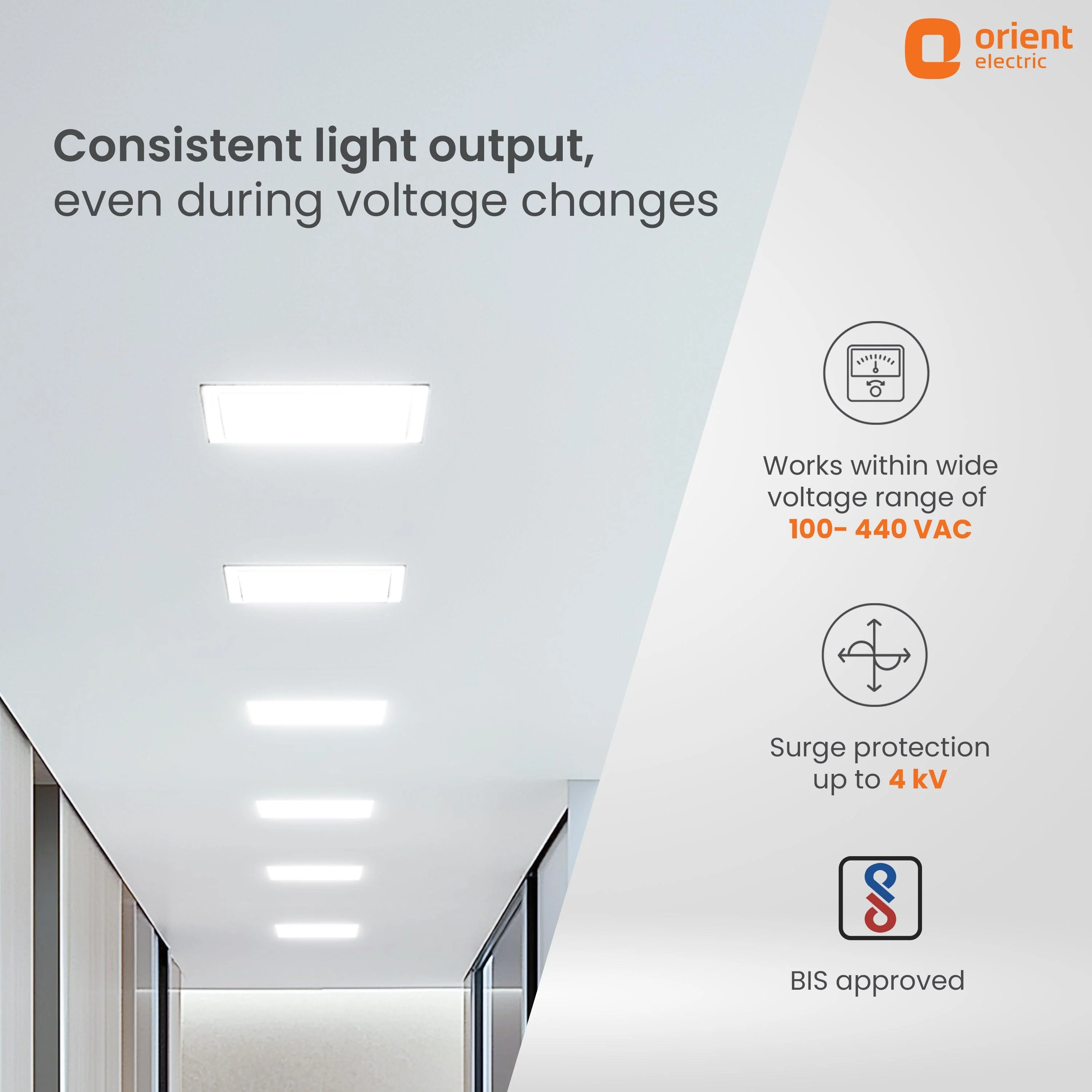 Eternal Backlit LED Recess Panel Square Light - Image 12