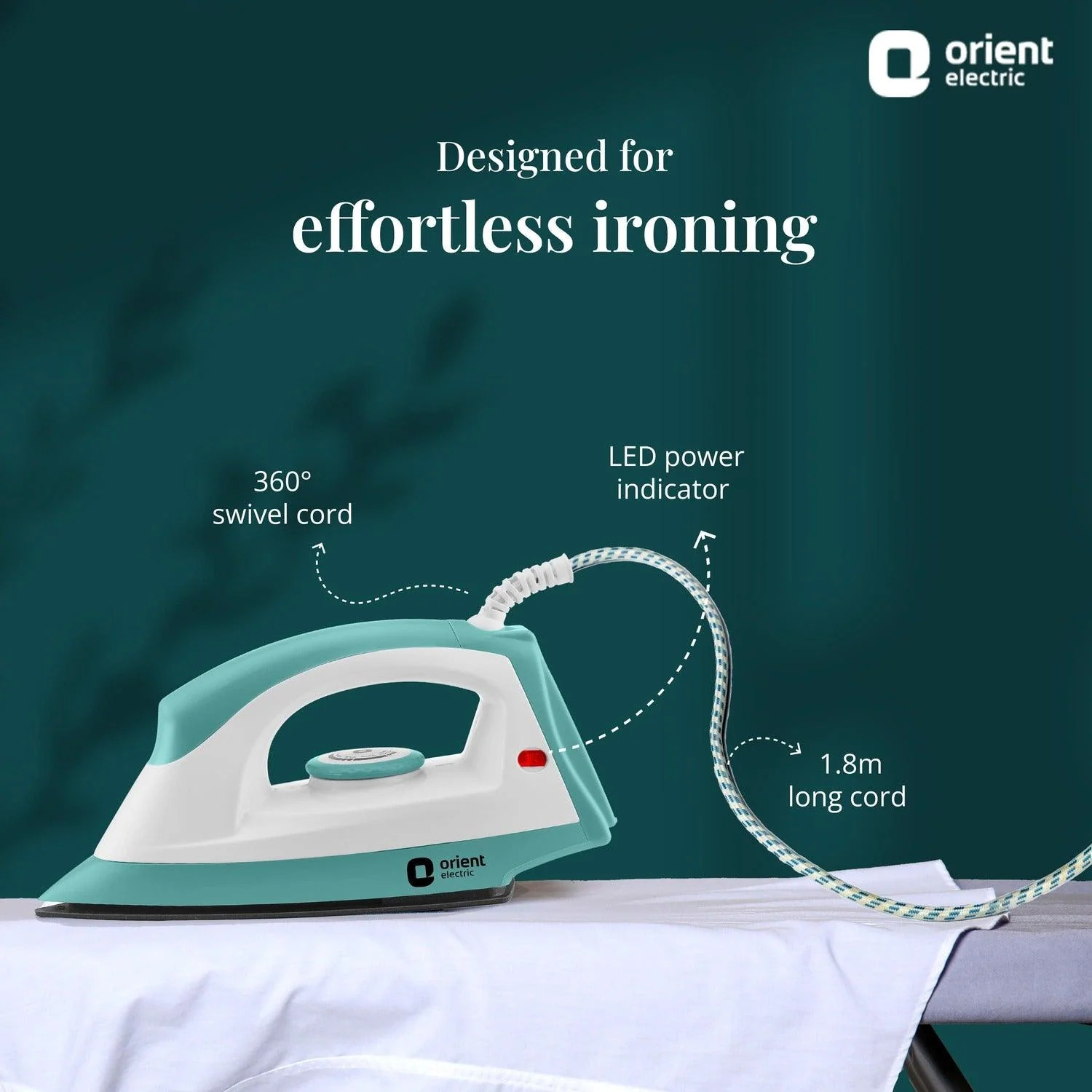 Fabrijoy 1000W Non-Stick Dry Iron for Clothes - Image 7