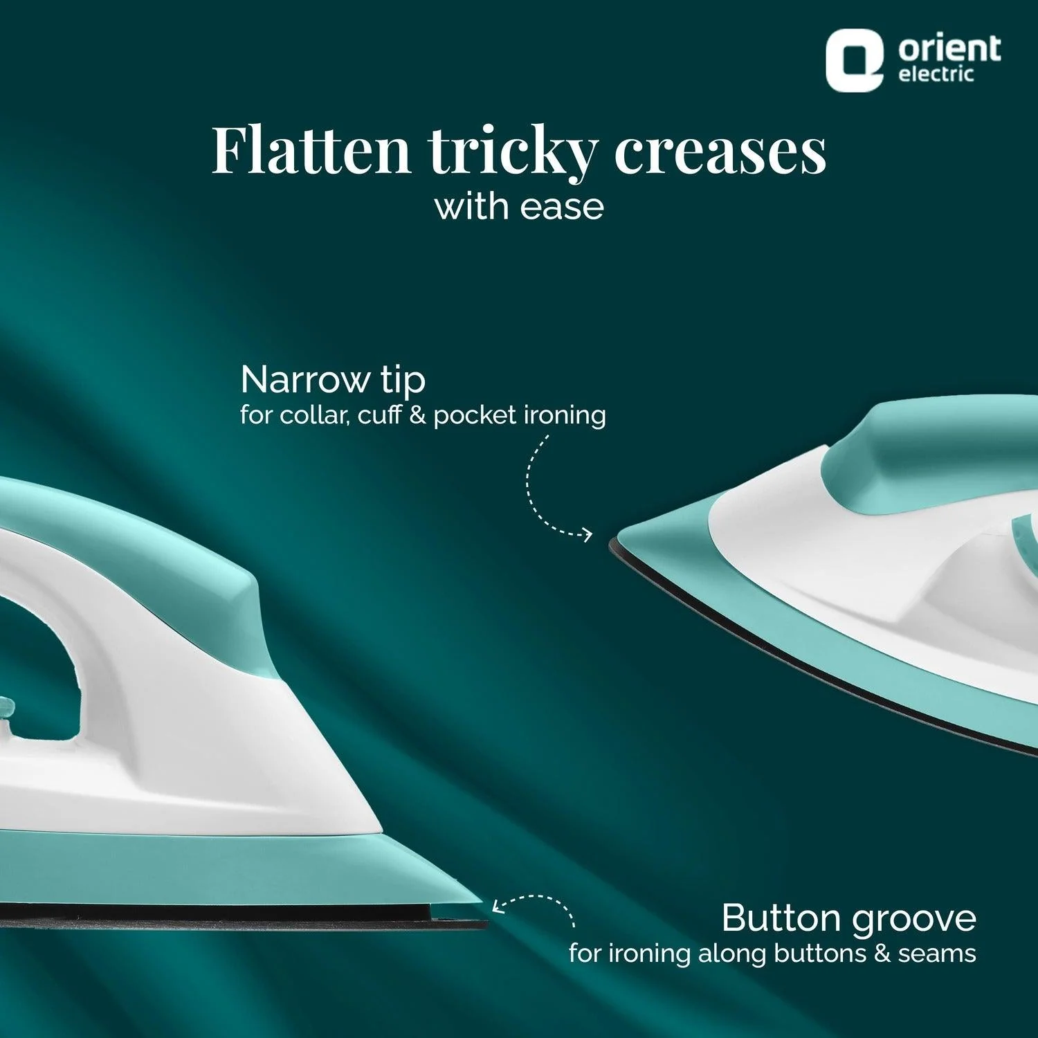 Fabrijoy 1000W Non-Stick Dry Iron for Clothes - Image 8