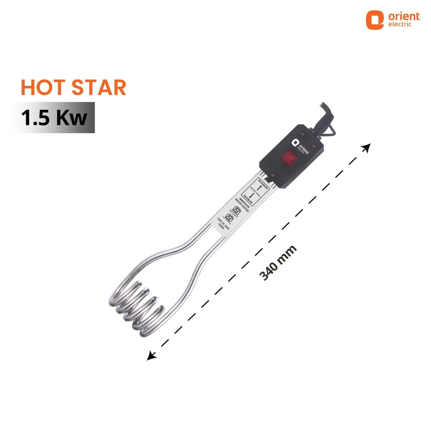 Hot Star 1500W Immersion Rod Water Heater - Image 6