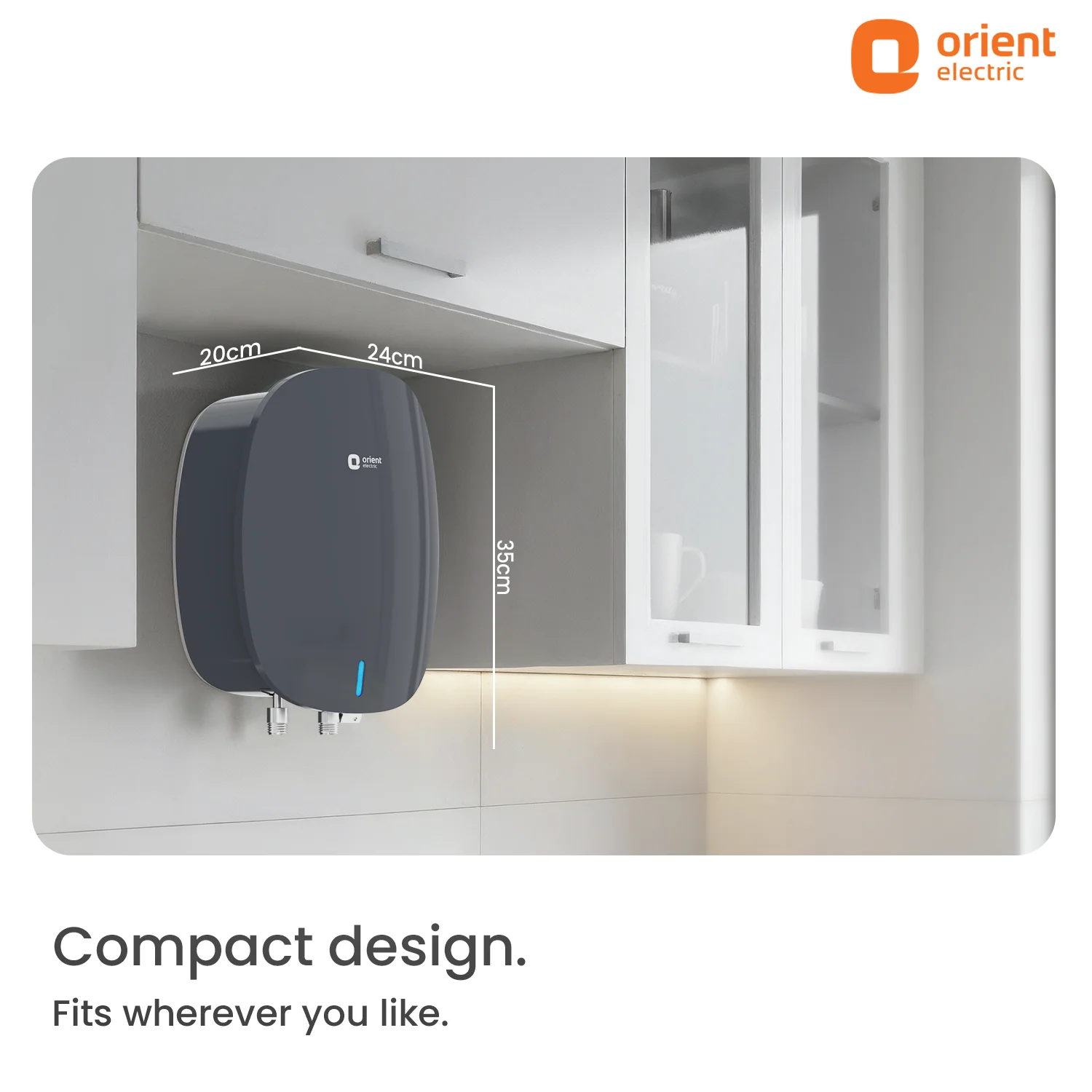 Instaflo Neo 3L Instant Water Heater (Geyser) | Shockproof | 6 years tank warranty | Gloss Finish Midnight Grey - Image 4