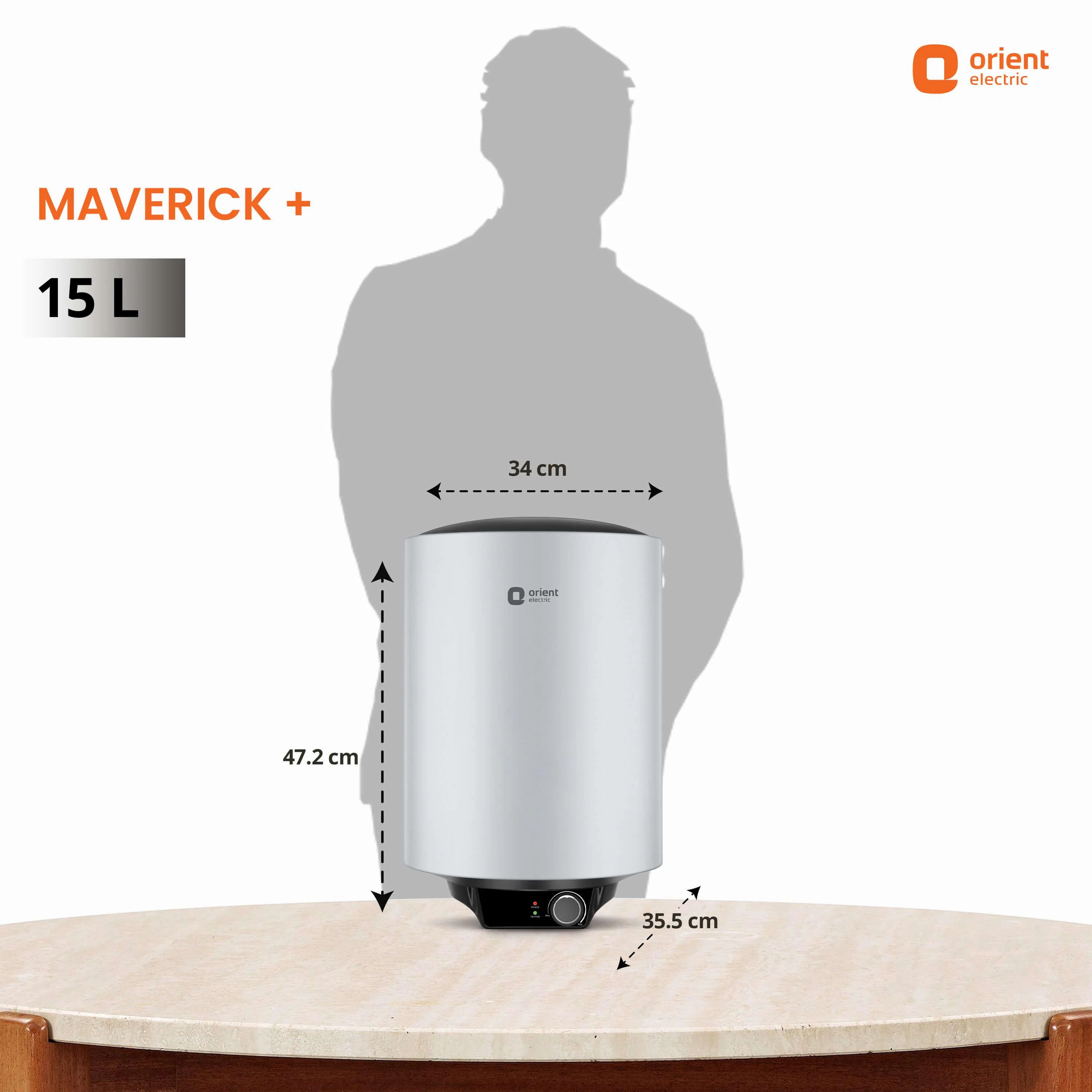 Maverick 5 Star Rated Polymer Coated Tank Water Heater (Geyser) - Image 16
