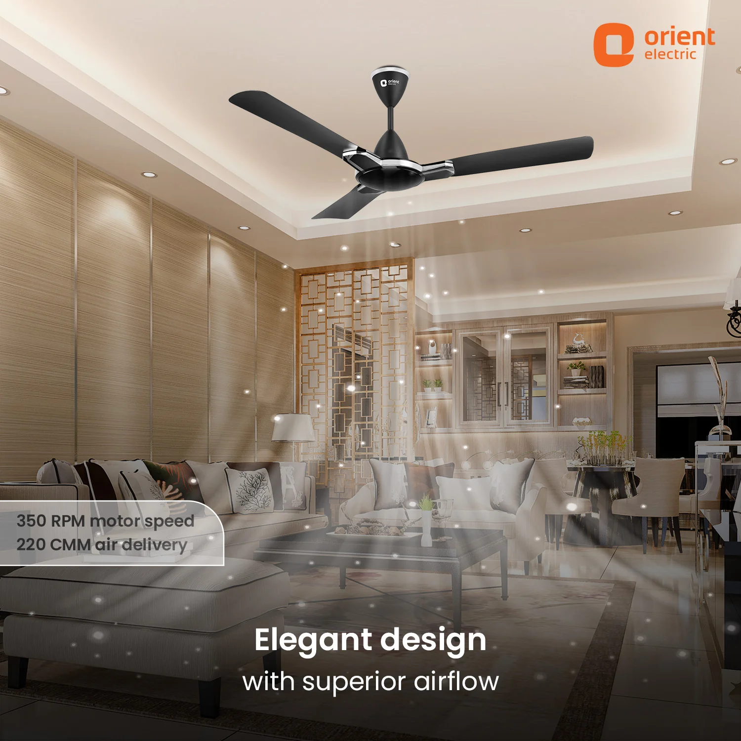 Mozart Minimalist Designer Ceiling Fan - Image 7