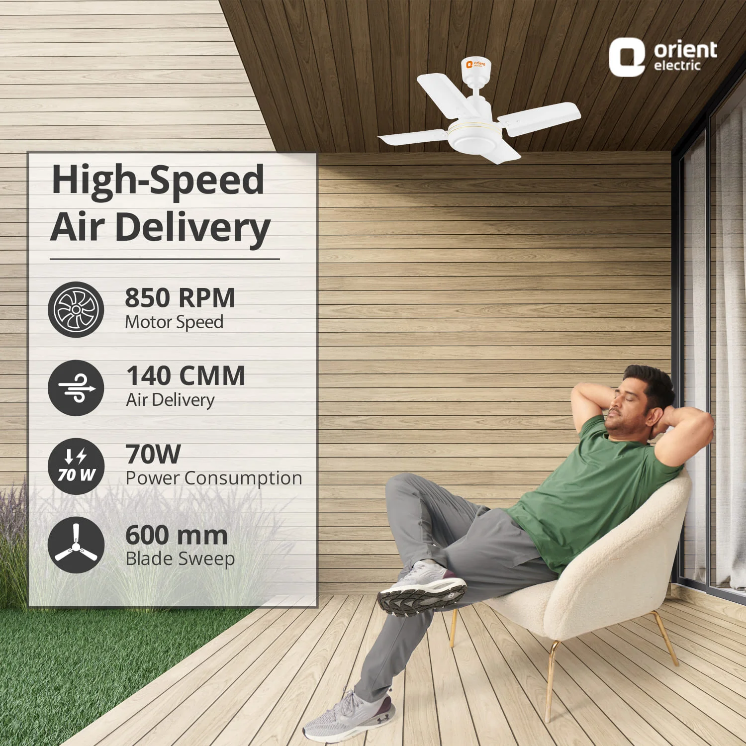 New Breeze High Speed Small Ceiling Fan | 5-Year Warranty - Image 26