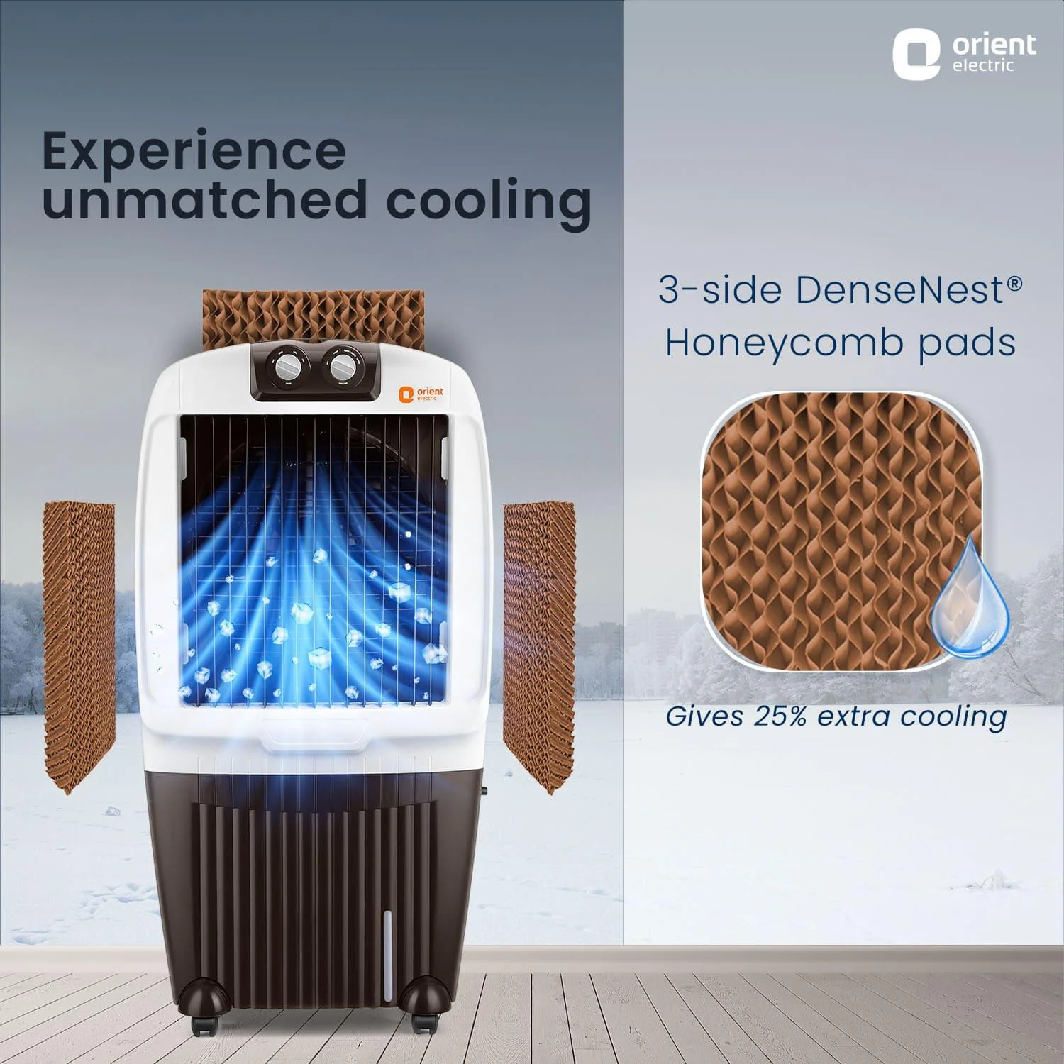 Ocean Air Desert Cooler with Honeycomb Pads - Image 3
