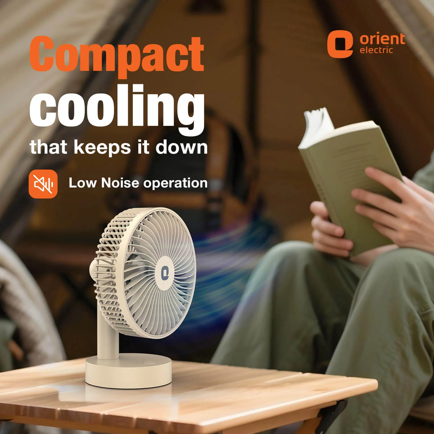 Orient Elfie 5" Compact Size Personal Fan | Chargeable Portable Fan | Mini Handheld - Image 15