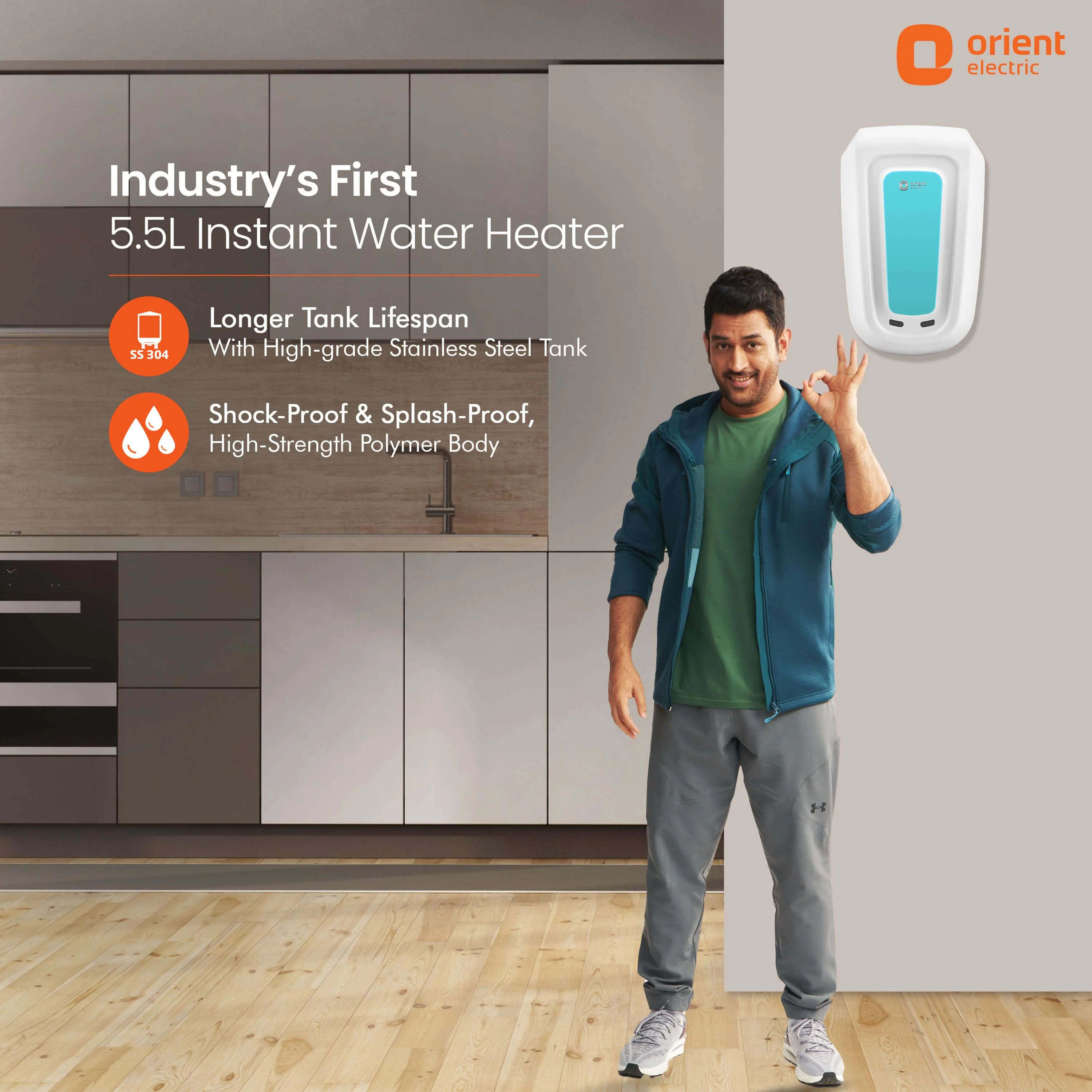 Rapidus 5.5L Instant Water Heater (Geyser) White - Image 3