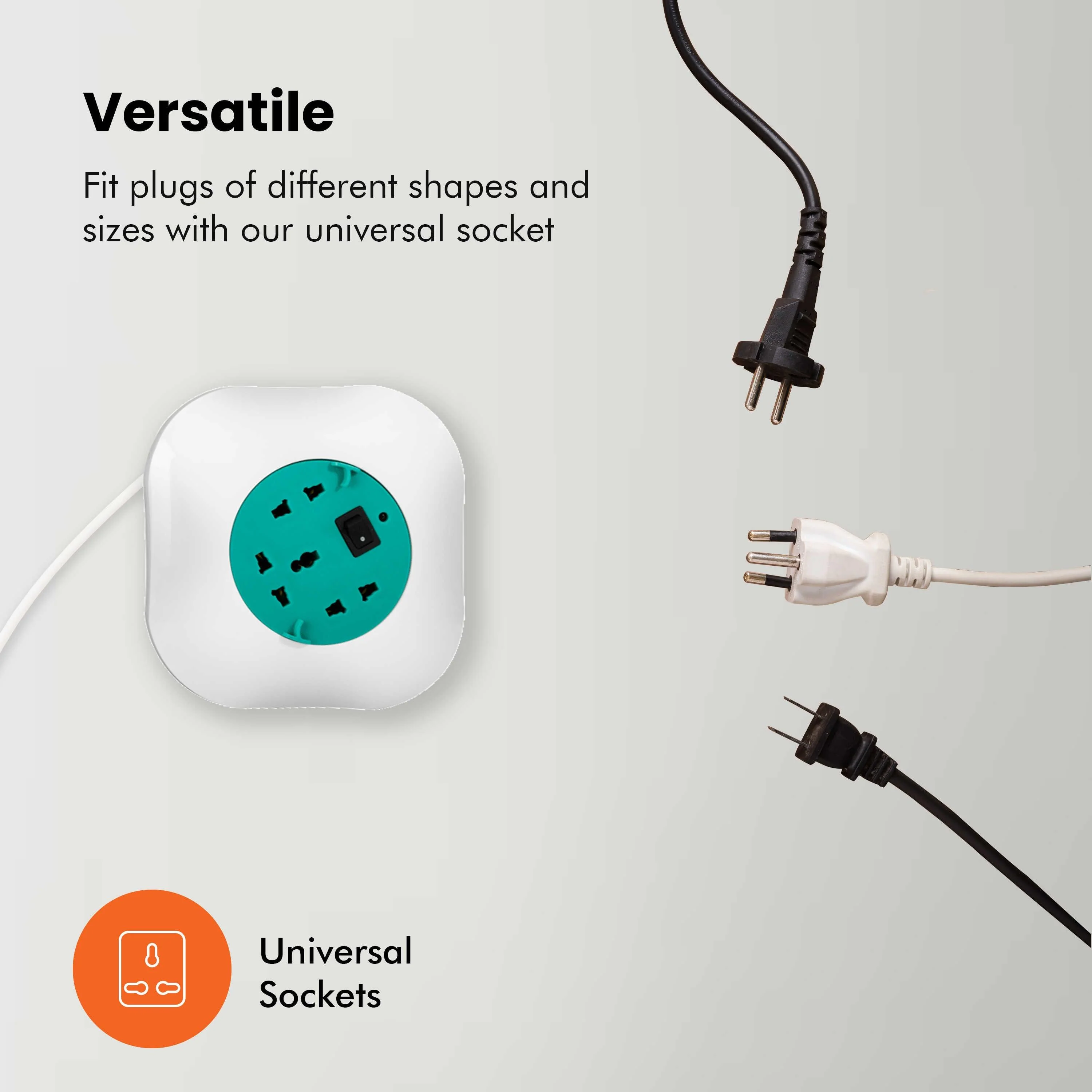 Reel 3 Pin Power Cord Extension Board - Image 2