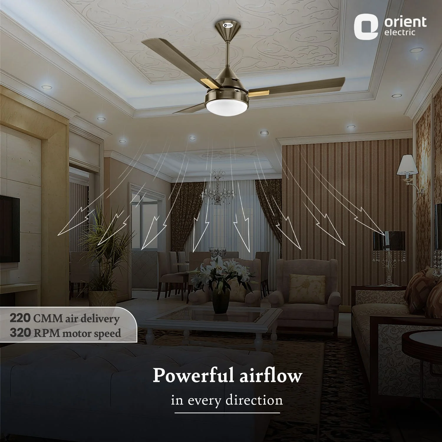 Spectra with Remote & Underlight Ceiling Fan - Image 15