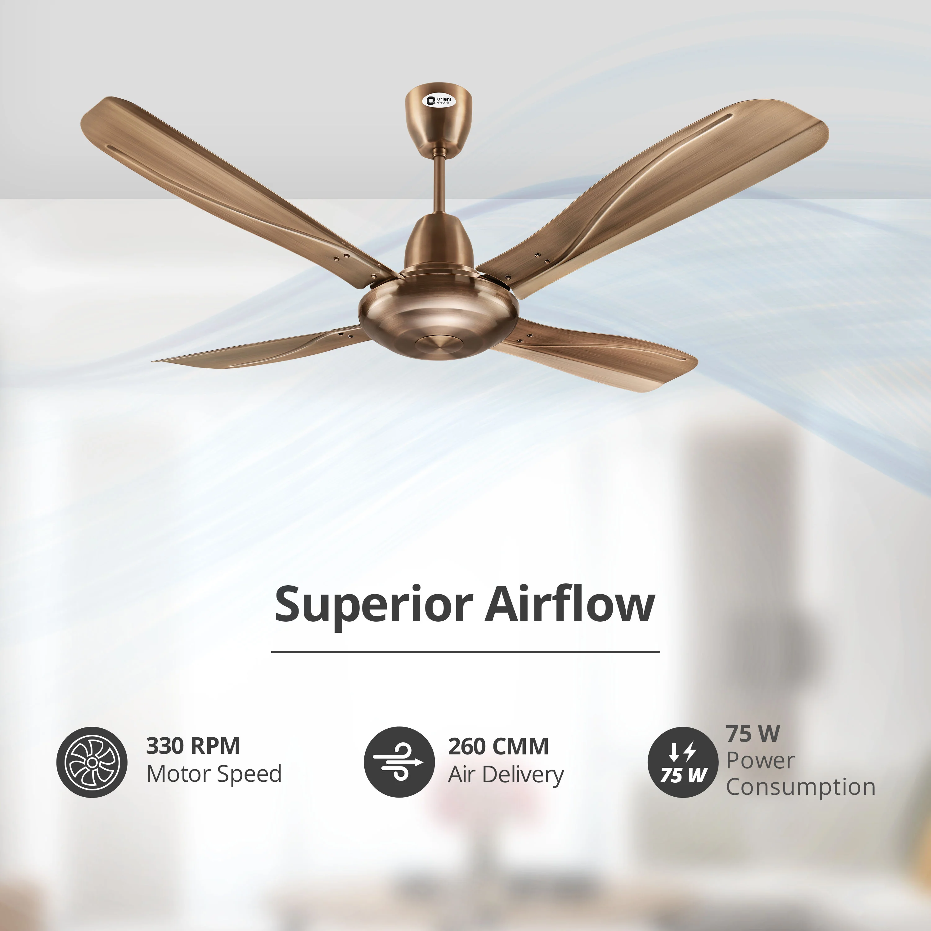 Stallion 4 Blade Ceiling Fan - Image 10