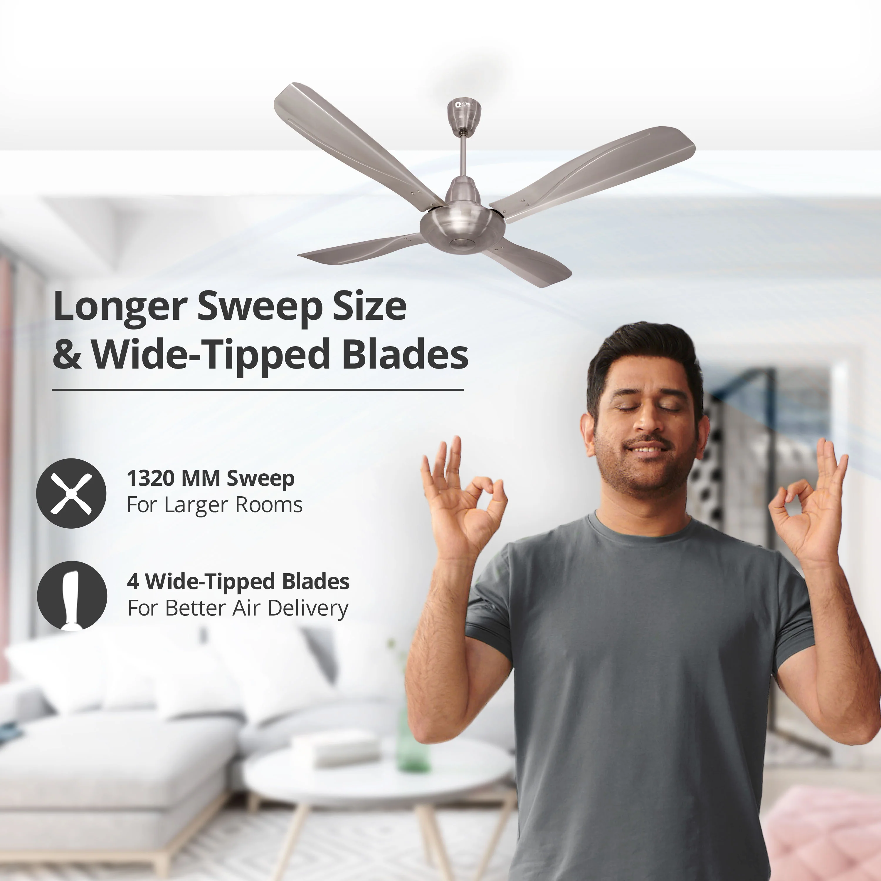 Stallion 4 Blade Ceiling Fan - Image 16