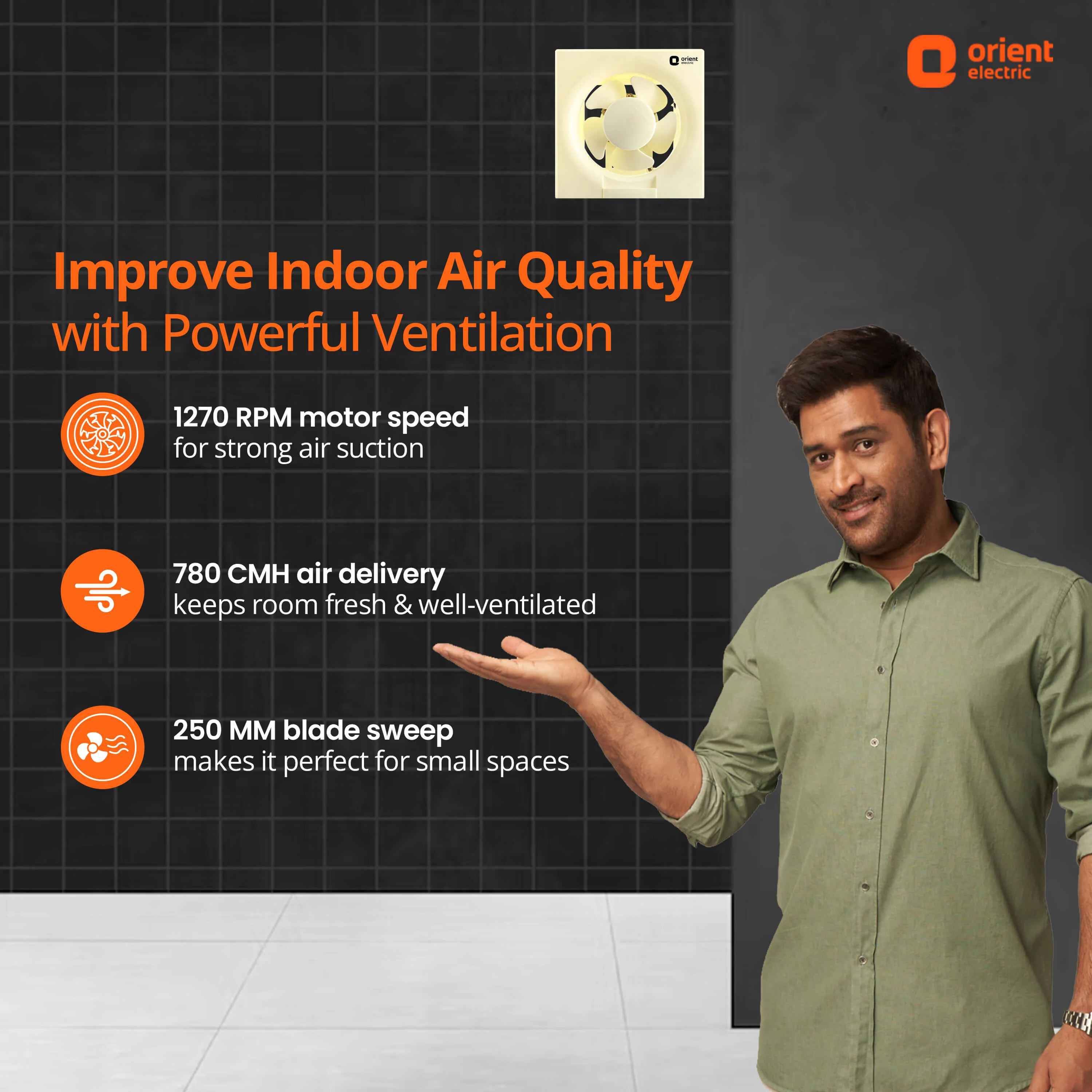 Ventilator DX 250mm (9.84 inch) Exhaust Fan for Kitchen - Image 5