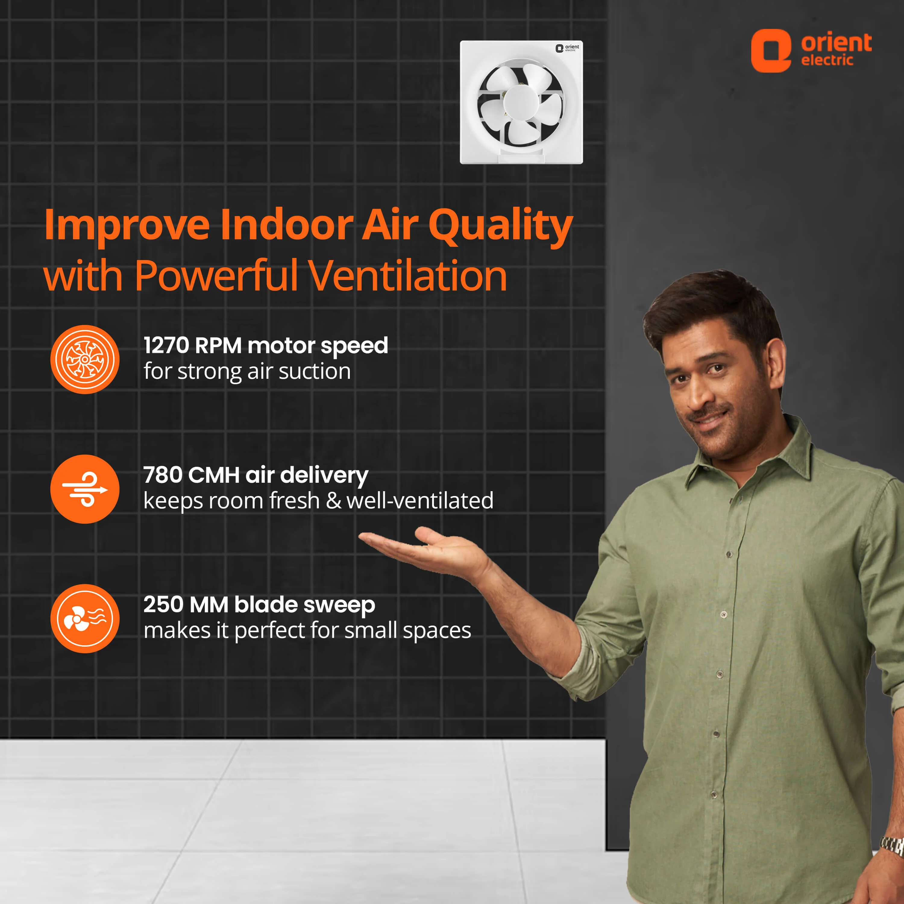 Ventilator DX 250mm (9.84 inch) Exhaust Fan for Kitchen - Image 6