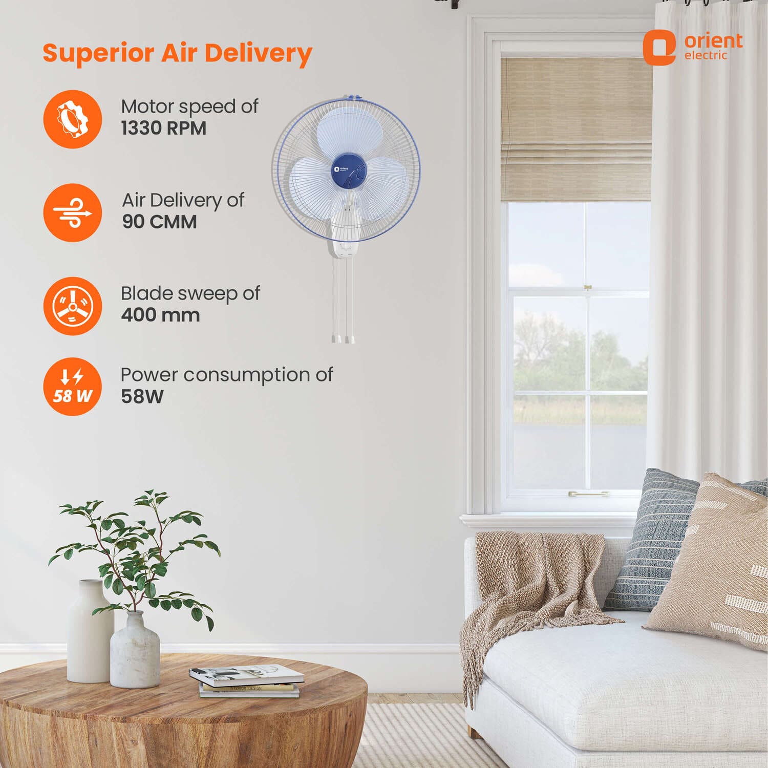 Wall 44 with CTX Technology Silent Wall Fan - Image 3